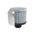 Chrome Steel Round Shielded Push-In Breather with Washable Filter