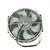 10" Universal Chrome Electric 12 Volt Cooling Fan 2 3/8" Deep 620 cfm S Blade