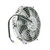 10" Universal Chrome Electric 12 Volt Cooling Fan 2 3/8" Deep 620 cfm S Blade