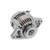 Chrome Nippondenso Style 90 Amp Mini Race Alternator 90 Amp V Belt 1 Wire 