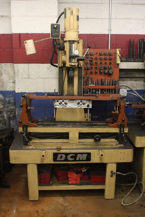 DCM CH2000 Seat & Guide Machine Air Float Table Cylinder Head Tooling
