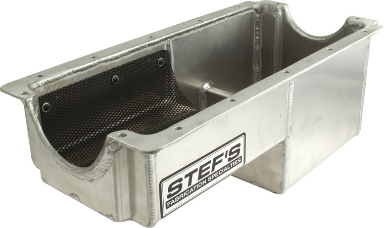 Stef's Fabrication 1020C Small Block Chevy Aluminum 6qt Oil Pan Pump 2 Piece