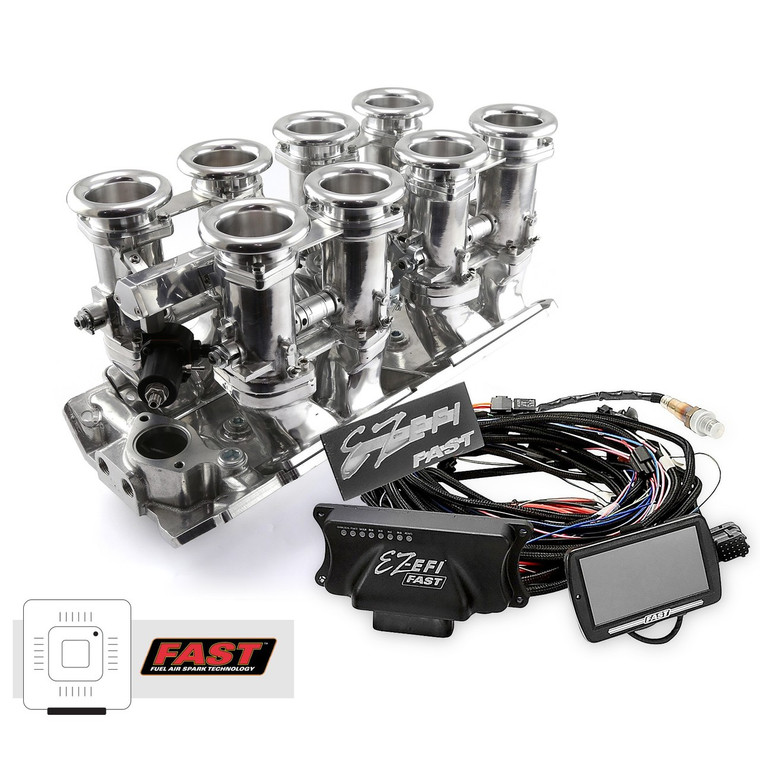 Big Block Chevy Polished Downdraft FAST EZ-EFI 2.0 Fuel Injection System