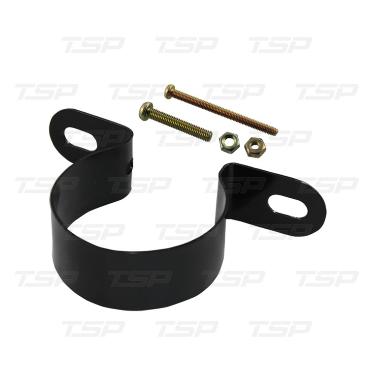 Universal Black Steel Canister Ignition Coil Bracket Round 