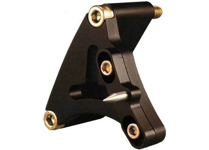 Small Block Chevy Billet Aluminum  Timing Tab Pointer 8" Damper Black Adjustable