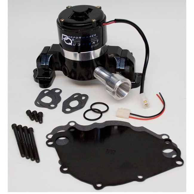 PQx 4430217 Small Block Ford Windsor Black High-Flow Electric Water Pump