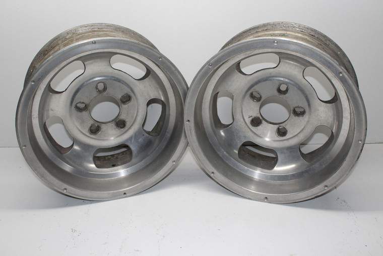 Fenton Mag Aluminum Slotted Wheels 15 x 7 Wide 5 on 4 1/2- 5 1/2 Bolt Pattern 