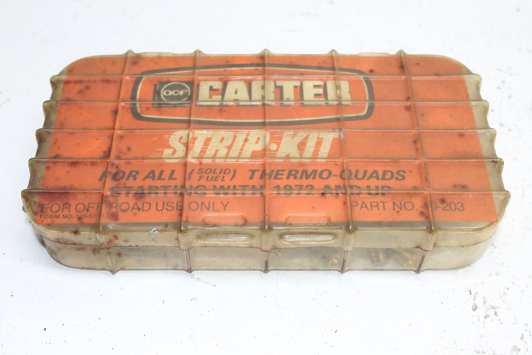Carter 10-203 Strip Kit Thermo-Quad Metering Rods Needle & Seats Jets 