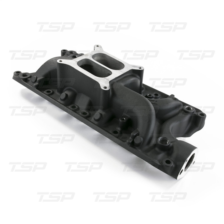 TSP 84001BK Small Block Ford Carbureted Black Dual Plane Aluminum Intake Manifold