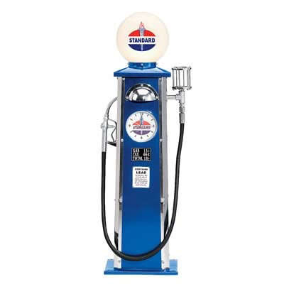 Standard Lighted Gas Pump Replica 39 1/2" x 11 1/2" x 9 1/2"