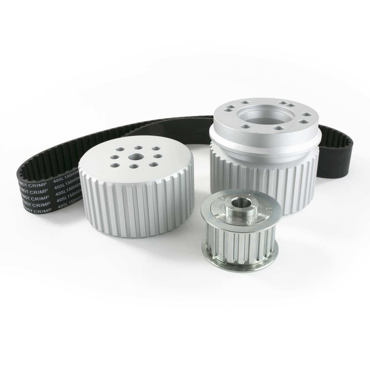 Small Block Ford Windsor Gilmer Drive Pulley Kit Billet Aluminum