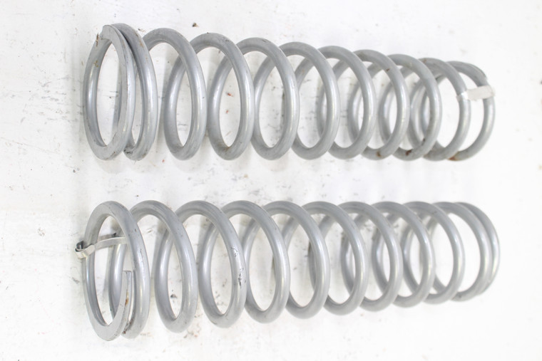 110 Coilover Shock Springs Silver Powder Coated 12" Pair Set Racing 