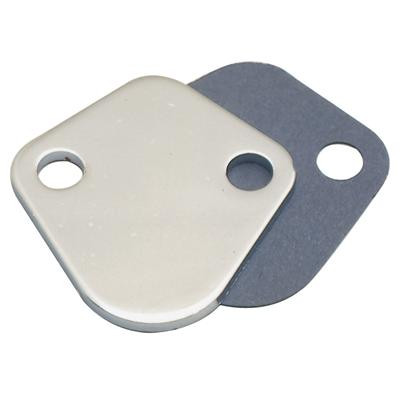 Big Block Chevy Mopar Small Big Block Chrome Steel Fuel Pump Block-Off Plate 