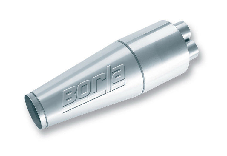 Borla 40703 Collector Muffler Stainless Steel Polished 2.375" 4.500"