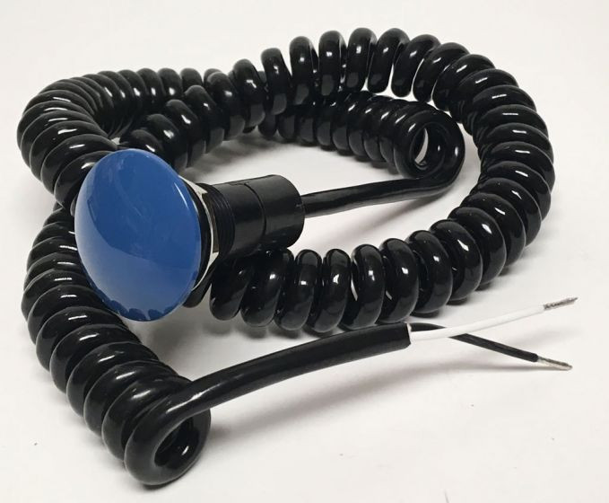 Biondo Racing MUSH-O-BLU Trans-Brake Button Line Lock Nitrous Blue Mushroom Head