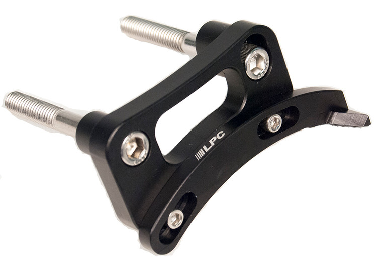 LPC Small Block Ford 11 O' Clock TDC Black Open Billet Aluminum Timing Tab Pointer