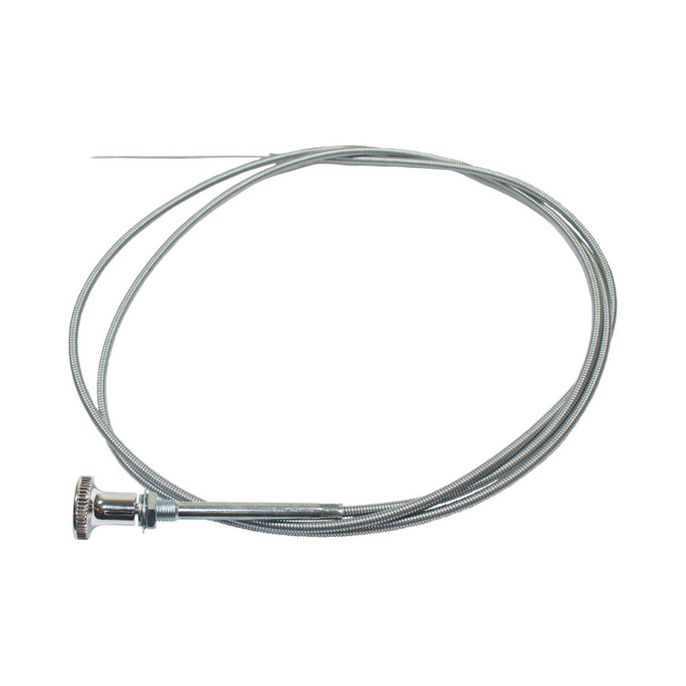 Universal 6' / 72"Stainless Steel Manual Choke Cable Braided Aluminum Knob