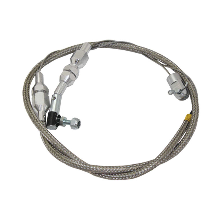 Universal 24" Braided Stainless Steel Throttle Cable