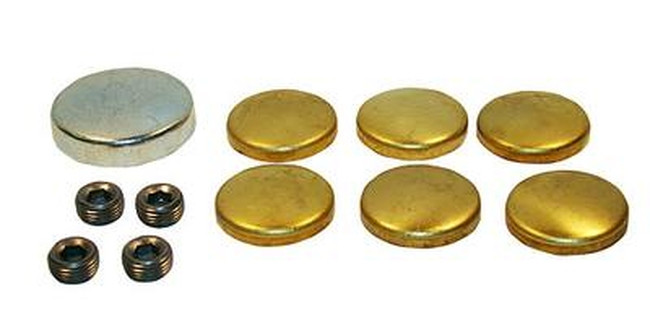 Big Block Mopar  Brass Freeze Plug Kit Cam Plug Oil Galley Pipe Plugs