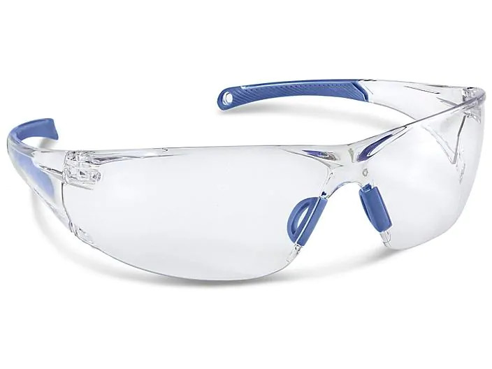 Deluxe Ice Wraparound Clear Safety Glasses Frameless Anti-scratch Lenses 