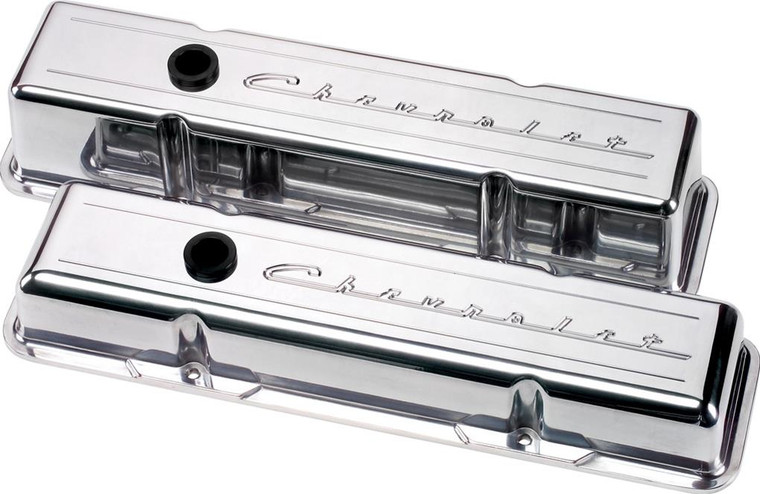 Billet Specialties 95123 Small Block Chevy Diecast Aluminum Valve Covers