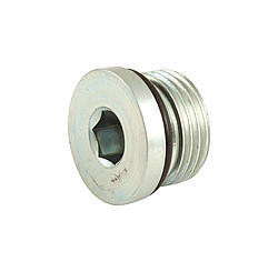 Stef's 6867 O-Ring Hex Socket Plug Fitting Steel Natural -8 AN Male Allen