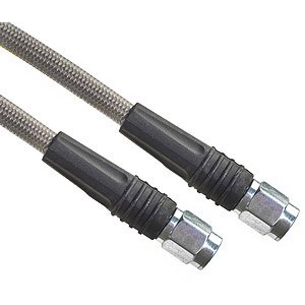 -3 AN 20" Stainless Steel Braid Clear Covered Brake Line Str/Str