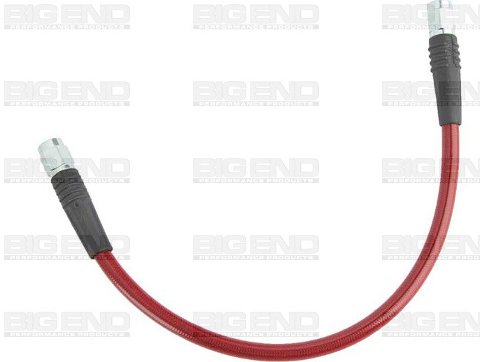 -3 AN 20" Stainless Steel Braid Red Covered Brake Line Str/Str