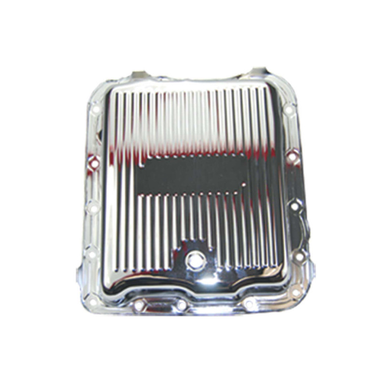 GM 700R4 / 4L60 Raised Finned Chrome Steel Transmission Pan