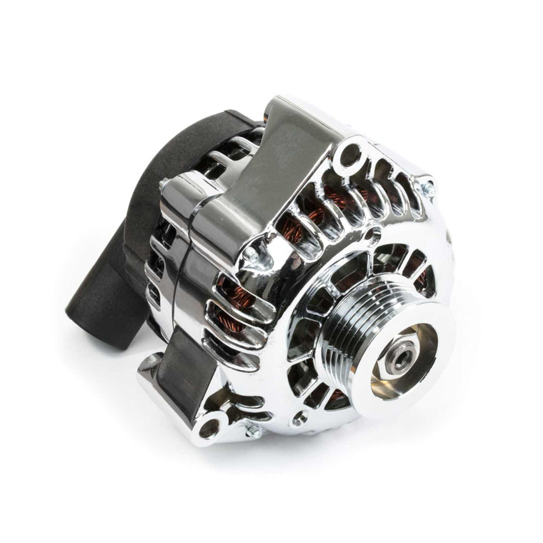 Chrome GM LS CS130D Style High Output 180 Amp Alternator Serpentine