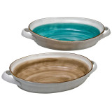 HFA Ταψί Πυρίμαχο Country Οβάλ Brown (New Bone China) (40 X 26,2 X 6,2) (TS5436102-el)