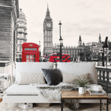 Photomural London Black And White (DOFT-687-FALL-el)