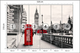 Photomural London Black And White (DOFT-687-FALL-el)