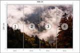 Photomural Forest In Fog (DOFT-473-FALL-el)