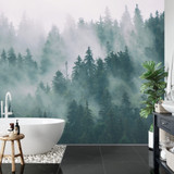 Photomural Forest In Fog (DOFT-19-FALL-el)