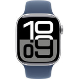 Apple Watch Series 10 GPS - 42mm - Ασημί θήκη αλουμινίου - Αθλητικό λουράκι Denim - S/M (CDWAT1042SILSM-el)