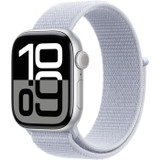Apple Watch Series 10 GPS - 42mm - Ασημί θήκη αλουμινίου - Αθλητικό λουράκι με βρόχο Blue Cloud (CDWAT1042SILLOO-el)