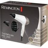 Remington D5720 Ionic Hair Dryer Thermacare Pro 2400W - Κεραμικό πλέγμα - Κινητήρας μακράς διάρκειας ζωής - Αθόρυβο (CDREM4008496985388-el)