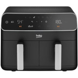 Πολυλειτουργική φριτέζα ζεστού αέρα - BEKO - FRL5388B - 2400 W - 8,5 L για 2 κιλά τηγανιτές πατάτες - 2 δεξαμενές (2x 4,5 L) - Μαύρο (CDBEK8690842558412-el)
