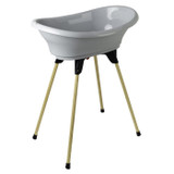 Σετ μπάνιου THERMOBABY VASCO Charm γκρι: μπανιέρα + πόδια + σωλήνας αποστράγγισης (CDTHE3023190012308-el)