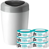 TOMMEE TIPPEE Sangenic Starter Pack SIMPLEE - 1 δίσκος + 6 ανταλλακτικά (CD87002001-el)