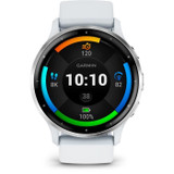 Εξυπνο ρολόι GPS - GARMIN - Venu 3 - WiFi - 35,4 mm (1,4) - Ασημί ατσάλι, λευκή θήκη και λευκό λουράκι σιλικόνης (CDGAR1701774180445-el)