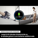 Samsung VS15A6031R4 Jet 60 Turbo - Ηλεκτρική σκούπα - 150 AW - Πολυκυκλωνική αναρρόφηση - Φιλτράρισμα HEPA - 40 λεπτά αυτονομίας (CDSAM8806092158825-el)