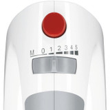 Μίξερ - BOSCH - MFQ3530 - 450 W - 5 ταχύτητες - 2 αναδευτήρες / 2 γάντζοι ζύμωσης από ανοξείδωτο ατσάλι - Λευκό / Γκρι (CDBOS4242002411897-el)