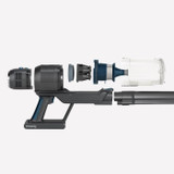Hkoenig PowerFlex+ UPX26 - 2 σε 1 ασύρματη ηλεκτρική σκούπα 220W - Πτυσσόμενη - Αυτόνομη έως και 40 λεπτά - Φως - 3 Δυνάμεις (CDHKO3701335304913-el)