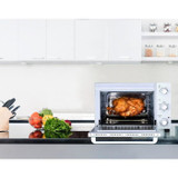 Continental Edison CEMF35W - Ηλεκτρικός μίνι φούρνος 35L Λευκό - 1500W - Rotissoire, φυσική συναγωγή θερμότητας (CDCEMF35W-el)
