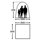 Φουσκωτό καταφύγιο - KAMPA - AIR Shleter 200 - 2 x 2 m - Γκρι και μαύρο (CDKAM5056446107266-el)