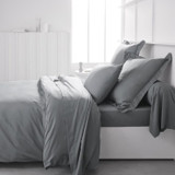 TODAY ESSENTIAL CHARD - 140 x 190+25 cm - 1 άτομο - 100% βαμβάκι Jersey - Ατσάλι (CDTOD3574643507549-el)