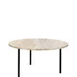 Τραπεζάκι σαλονιού Trκαιvertine M διαμ 70*35H cm (BB727064-el)