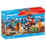 PLAYMOBIL 71808 Δίδυμο κασκαντέρ με τετράτροχο και μοτοσικλέτα (CDPL71808-el)